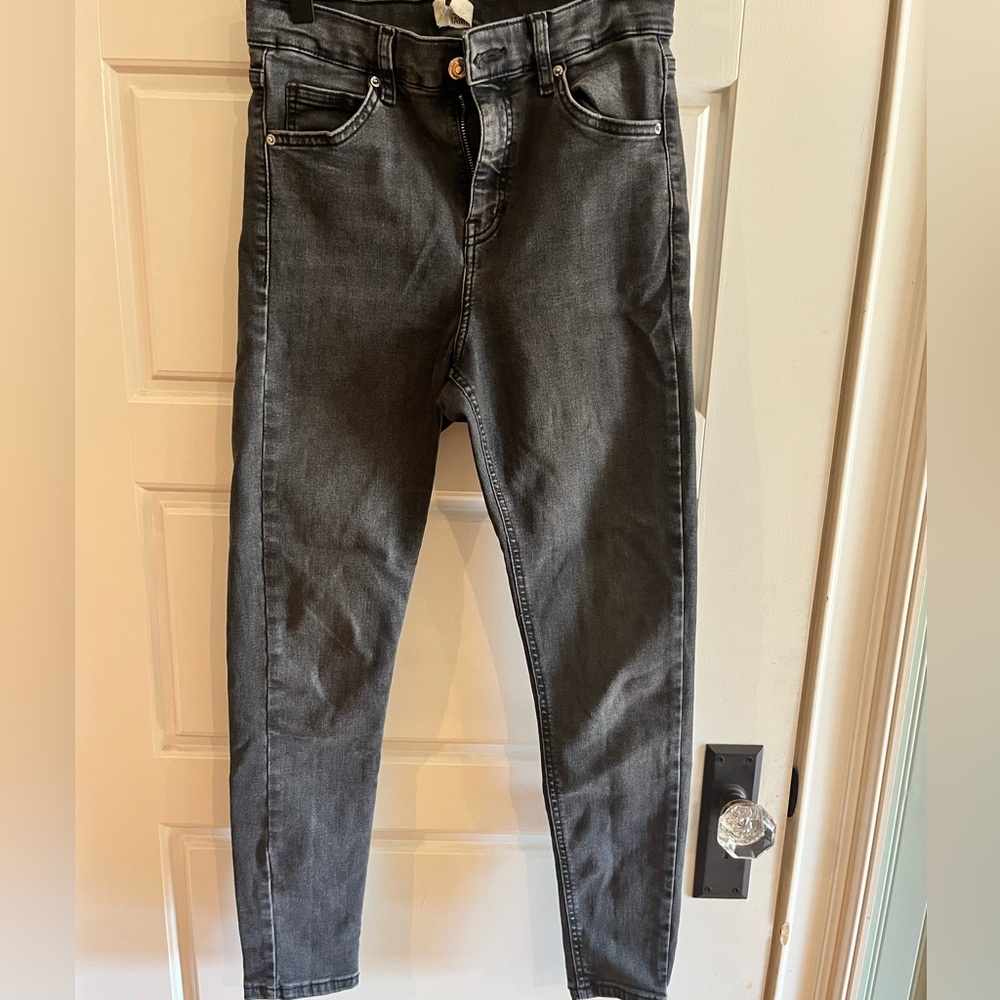 Topshop Jamie Charcoal Jeans
